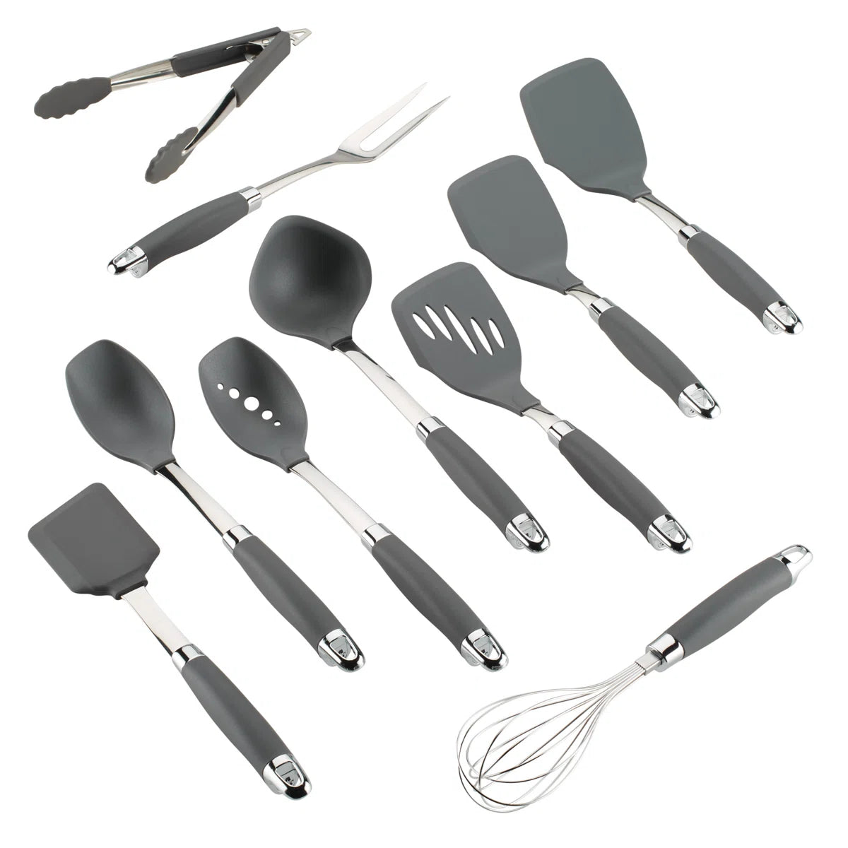 Tools and Gadgets SureGrip Nylon Nonstick Kitchen / Cooking Utensil Set, 10 Piece