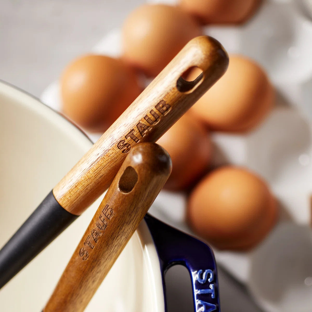 Silicone with Wood Handle 5-Piece Cooking Utensil Set