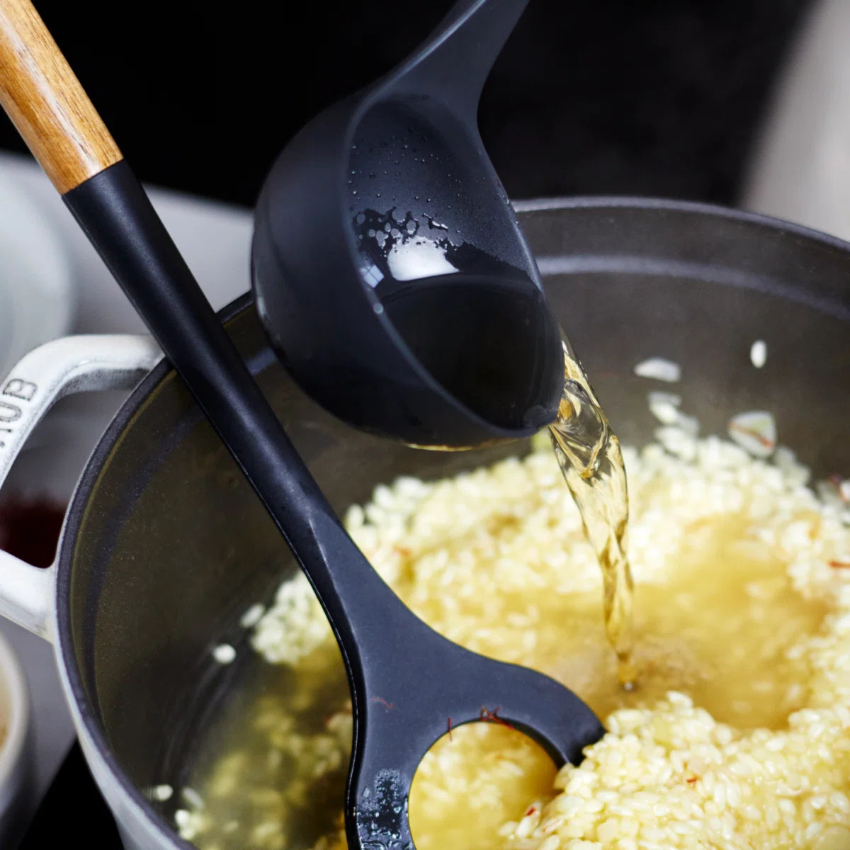 Silicone with Wood Handle 5-Piece Cooking Utensil Set